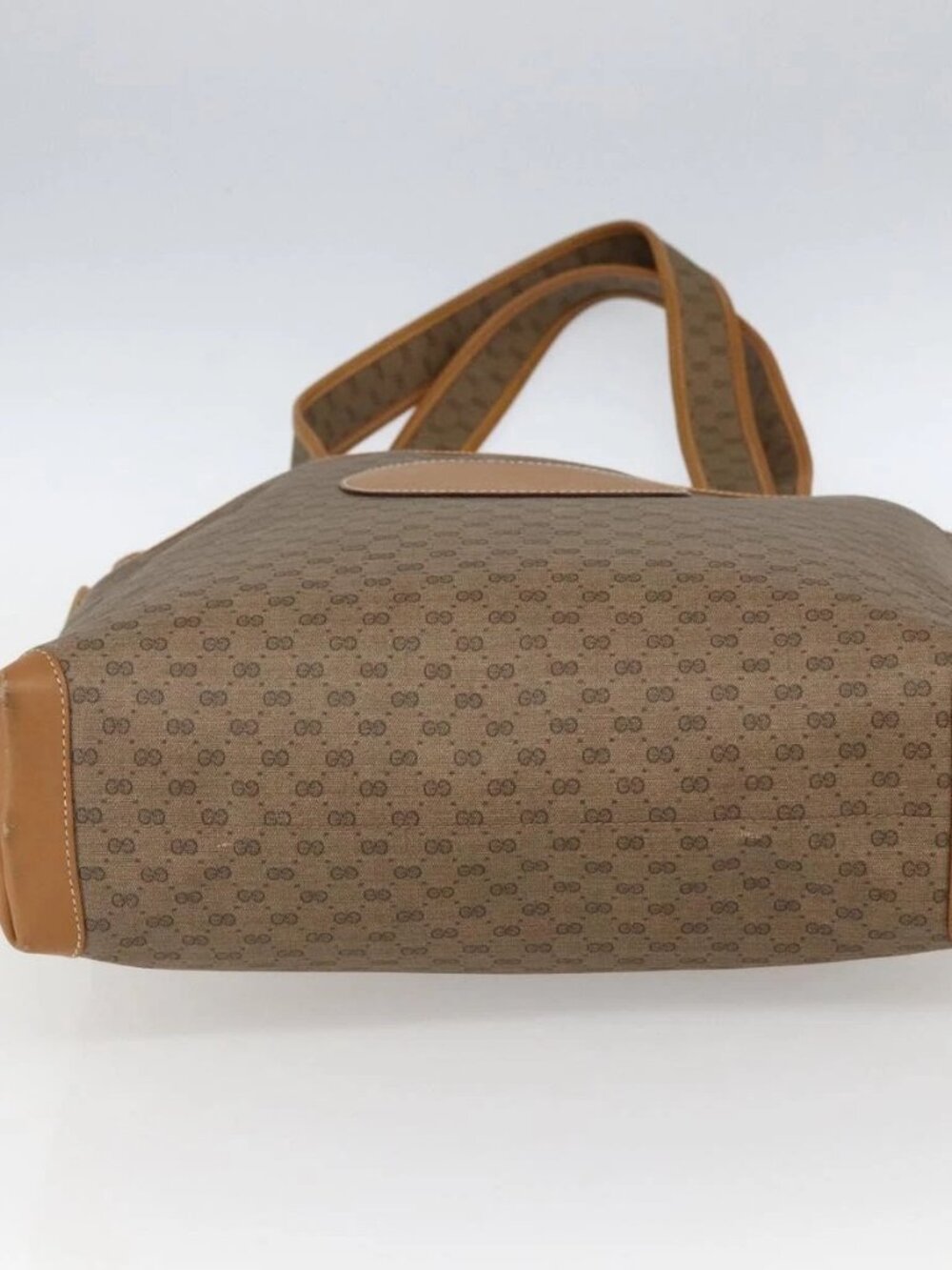 GUCCI Micro GG Supreme Tote Bag PVC Beige Gold 002 39 0054 Auth ep13221 - Picture 5 of 14